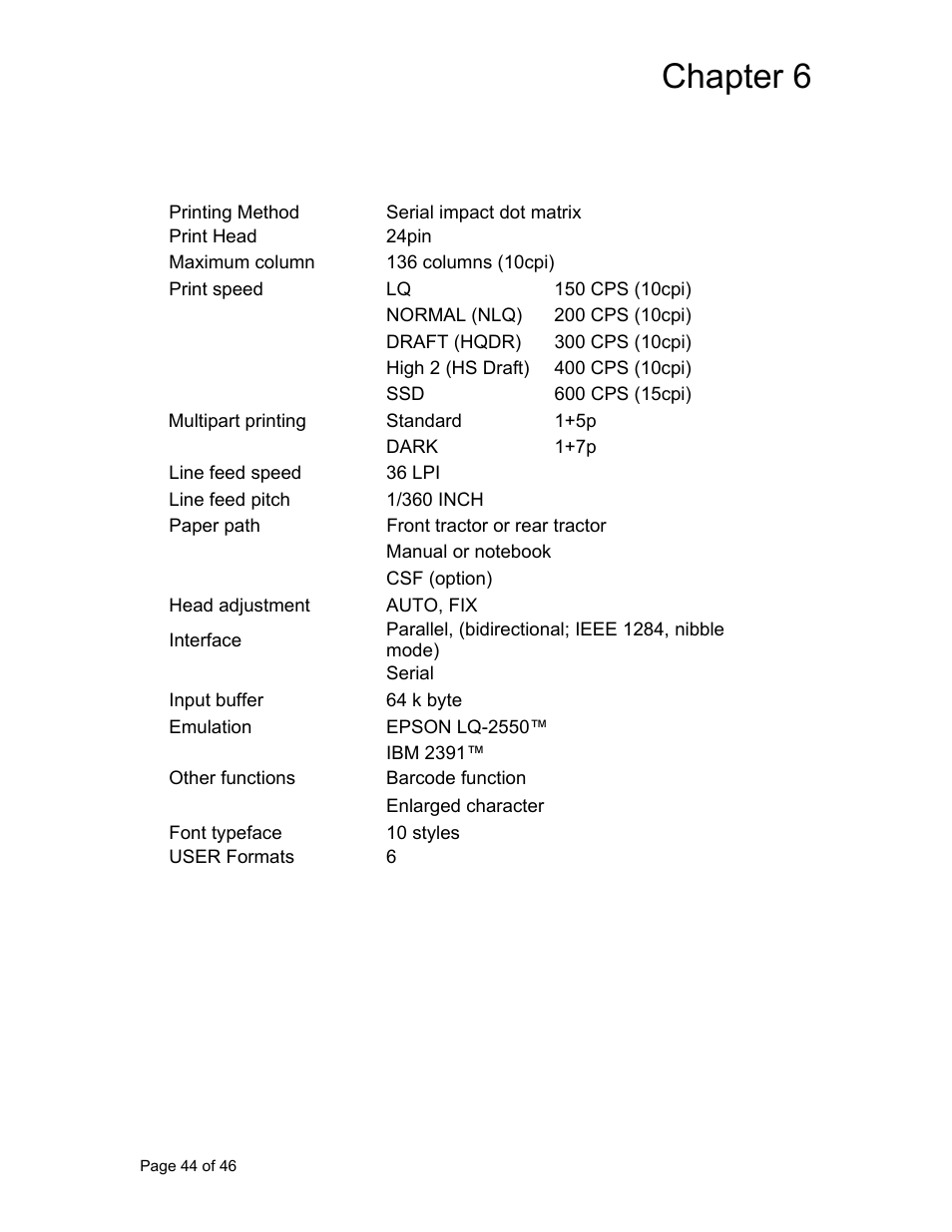 Chapter 6 | AMT Datasouth Accel 7350 User Manual | Page 45 / 47