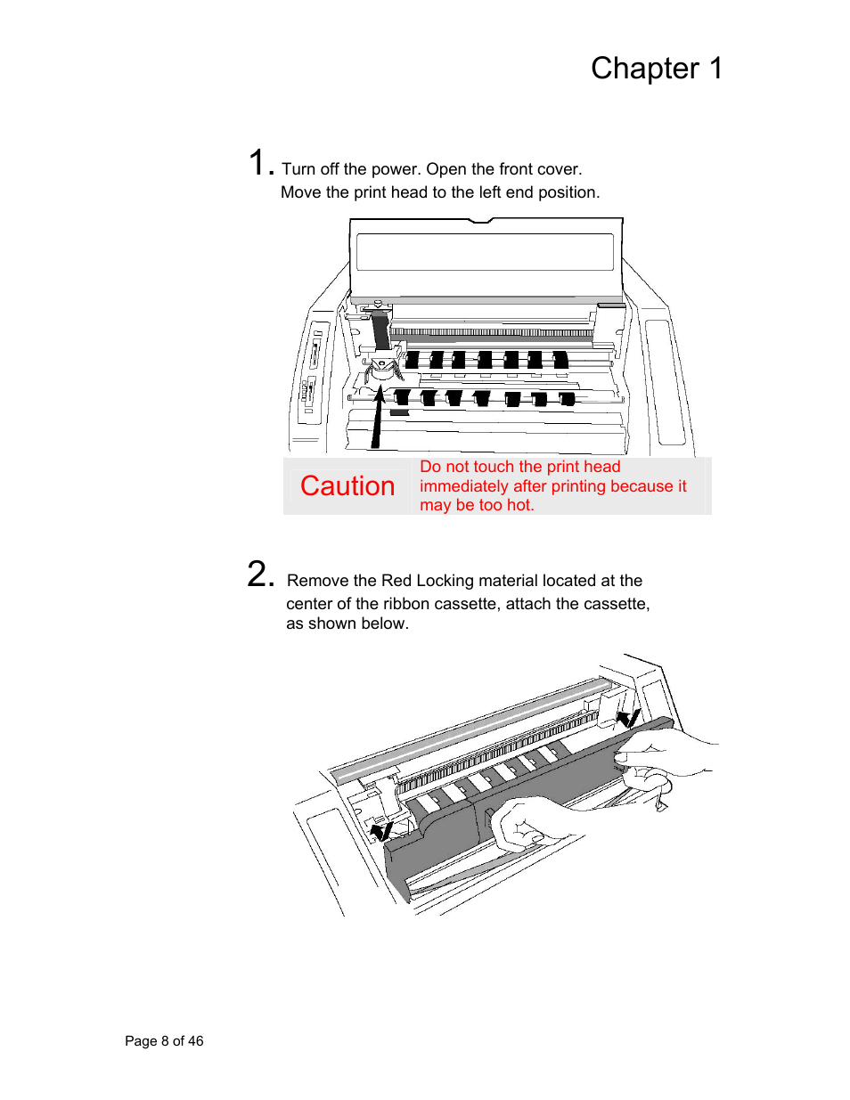 Chapter 1, Caution | AMT Datasouth Accel 7350 User Manual | Page 9 / 47