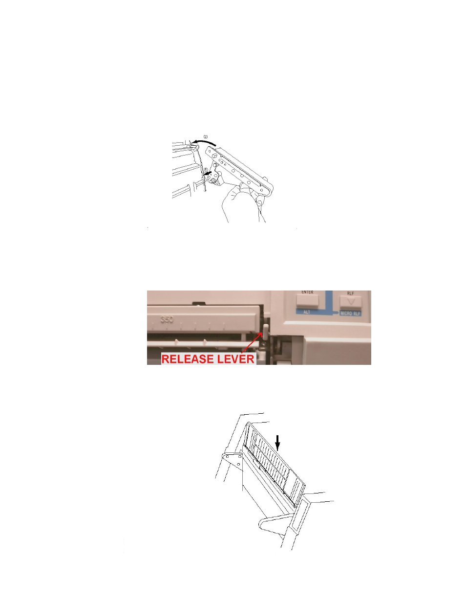 Installing the front paper rack | AMT Datasouth Accel 7450 User Manual | Page 10 / 45