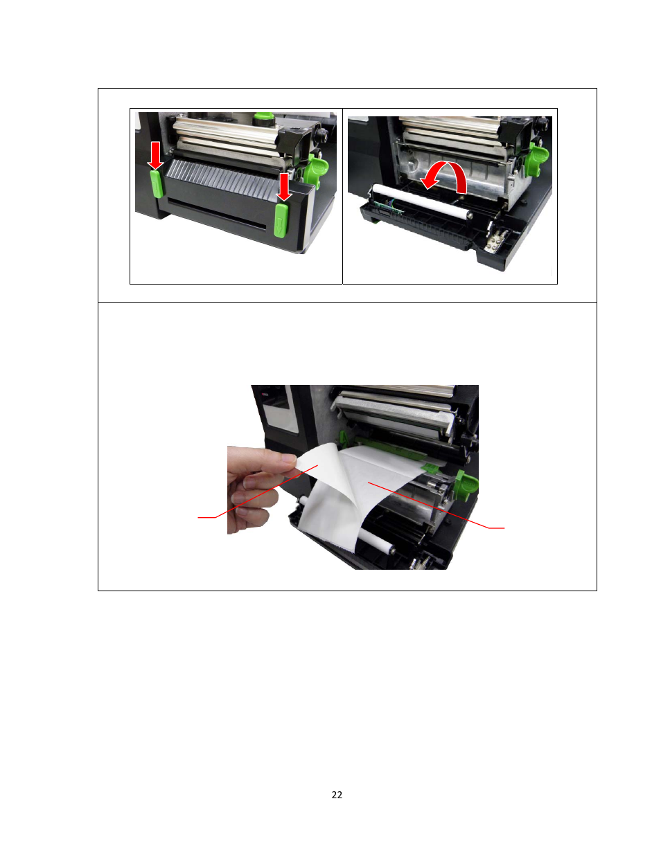 3 loading media in peel-off mode (option) | AMT Datasouth 2012 M6 Plus User Manual | Page 28 / 83
