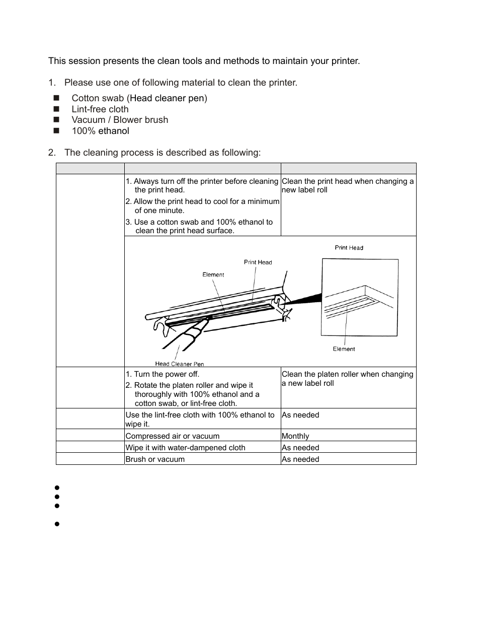 Maintenance | AMT Datasouth M1 User Manual | Page 31 / 32