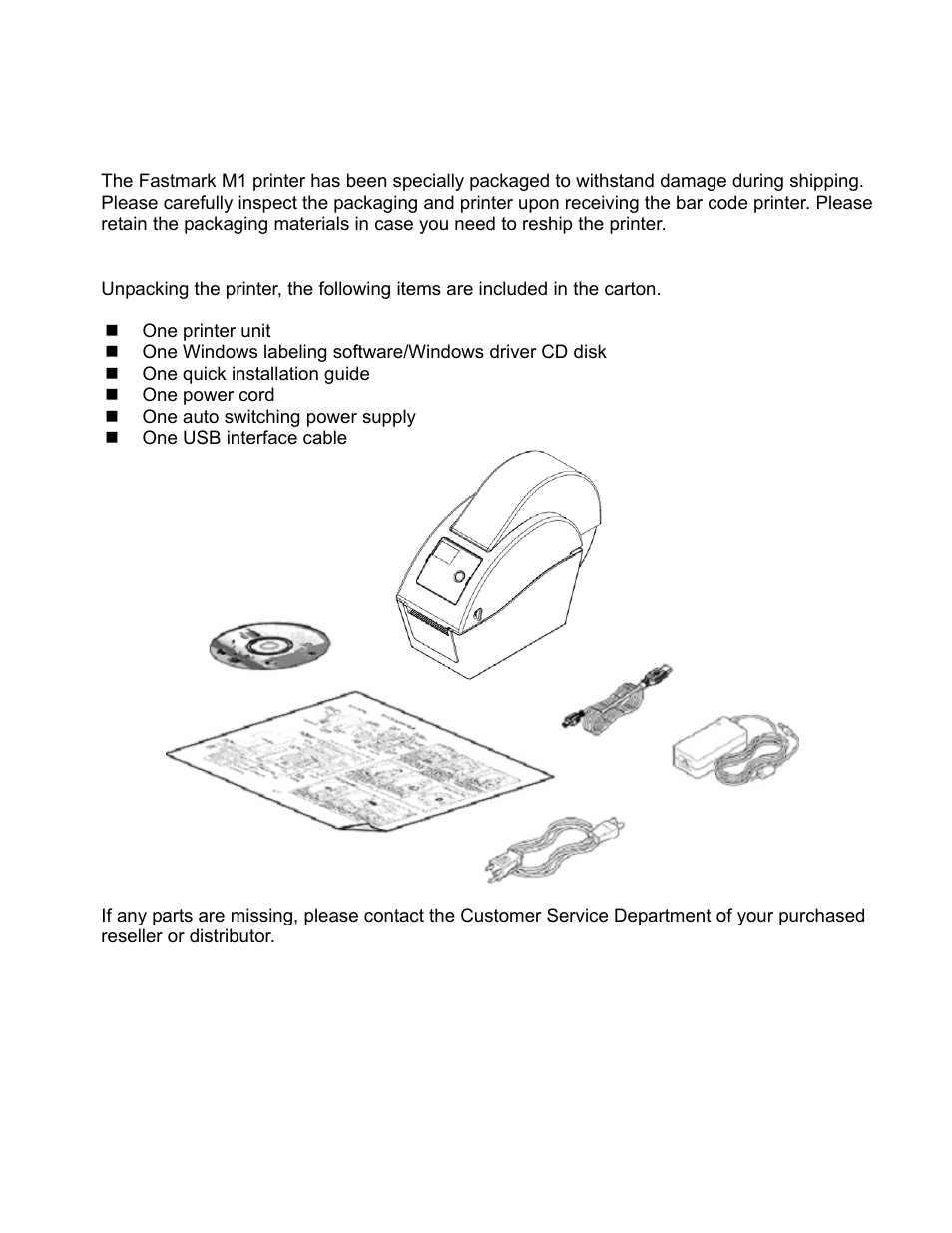 Operations overview, 1 unpacking and inspection | AMT Datasouth M1 User Manual | Page 5 / 32