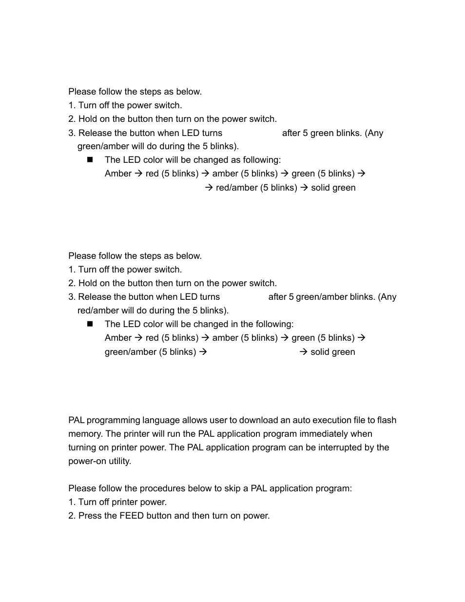 4 black mark sensor setting and calibration, 5 gap sensor setting and calibration, 6 skip pal application program | AMT Datasouth M5TT Plus User Manual | Page 32 / 42