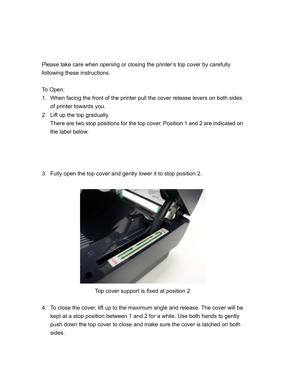 Setup, 1 instructions to top cover operation | AMT Datasouth M5TT Plus User Manual | Page 7 / 42