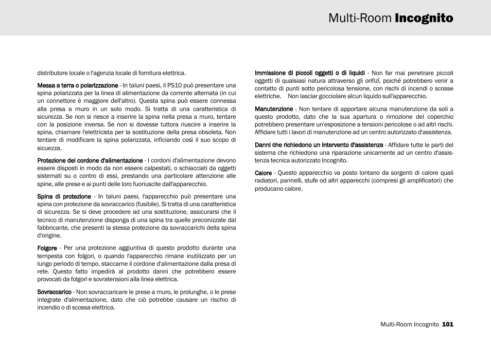 Multi-room incognito | Cambridge Audio Multi-room speaker system User Manual | Page 101 / 194