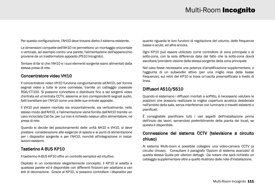Multi-room incognito | Cambridge Audio Multi-room speaker system User Manual | Page 111 / 194