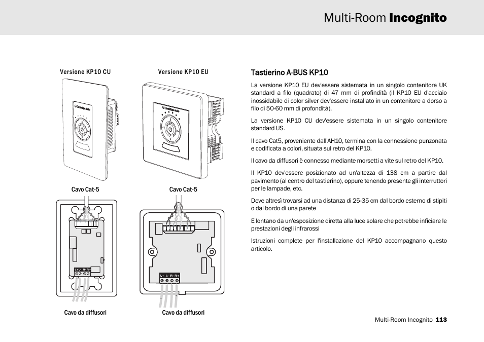 Multi-room incognito | Cambridge Audio Multi-room speaker system User Manual | Page 113 / 194