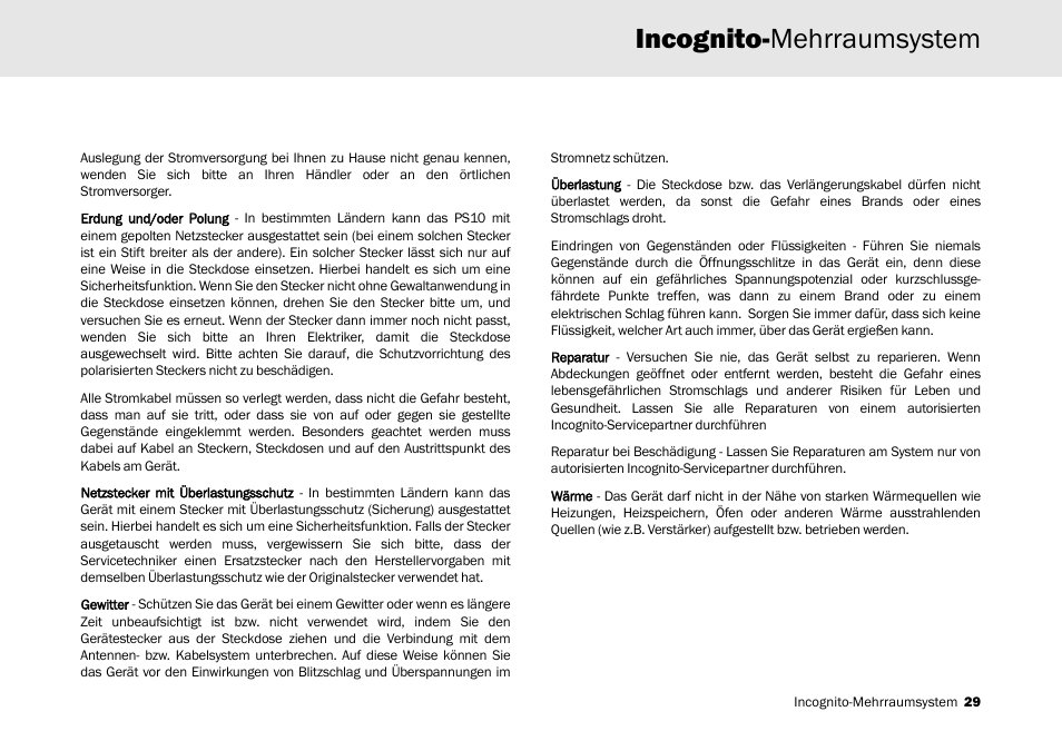 Incognito-mehrraumsystem | Cambridge Audio Multi-room speaker system User Manual | Page 29 / 194