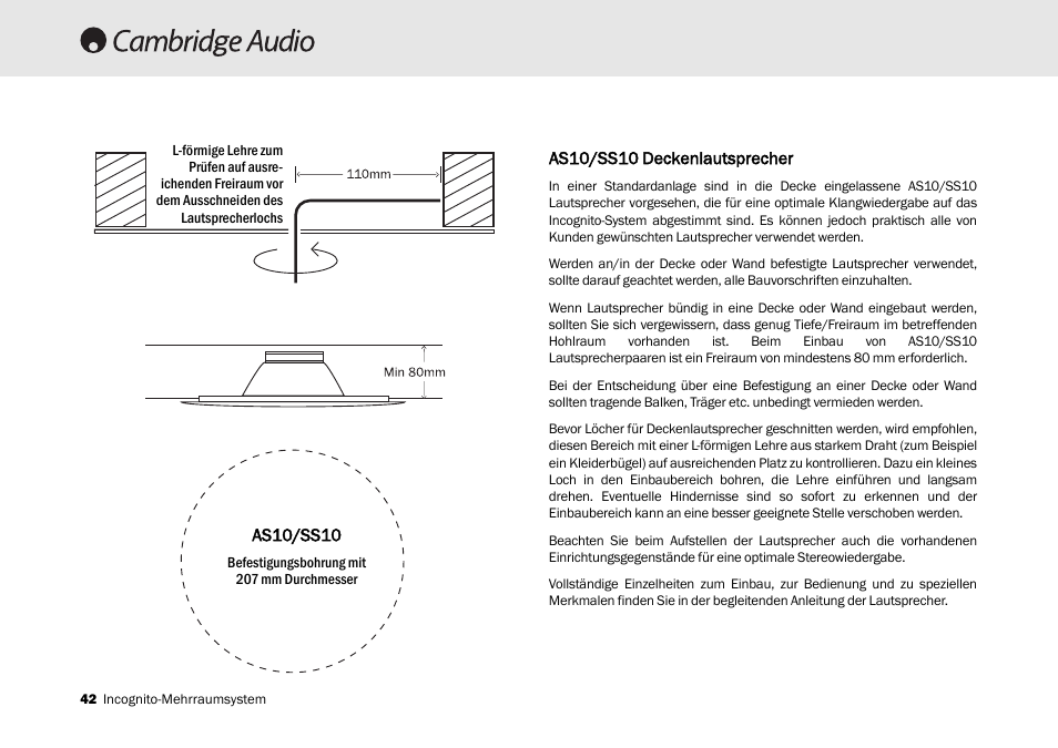 Cambridge Audio Multi-room speaker system User Manual | Page 42 / 194