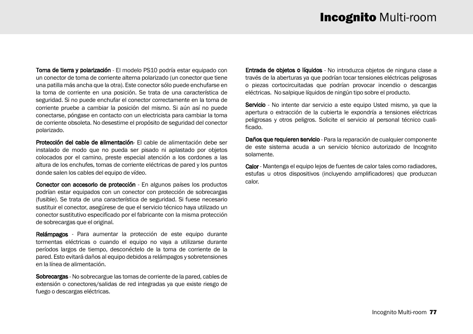 Incognito multi-room | Cambridge Audio Multi-room speaker system User Manual | Page 77 / 194