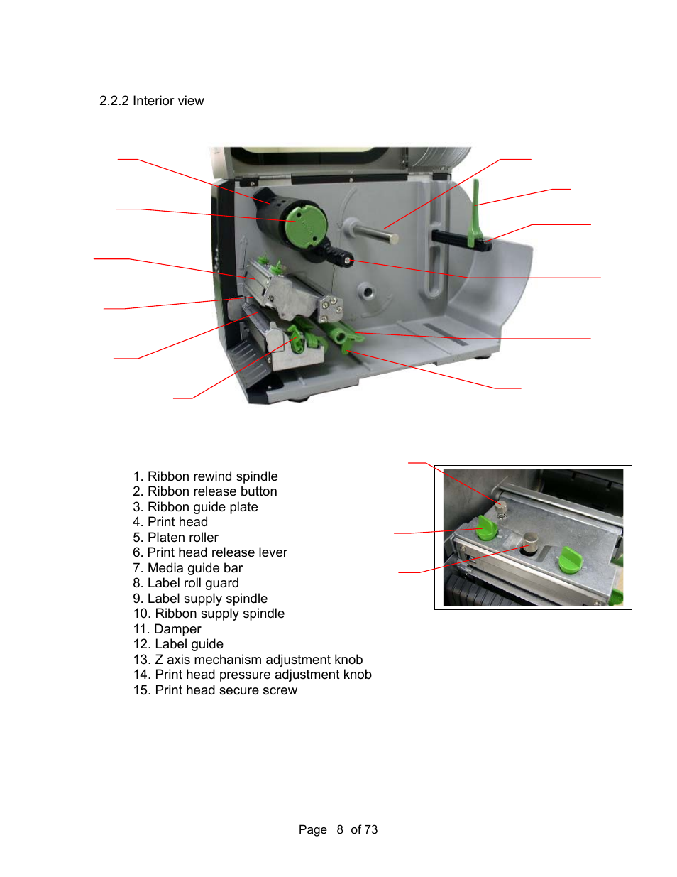 2 interior view | AMT Datasouth M7 User Manual | Page 8 / 73