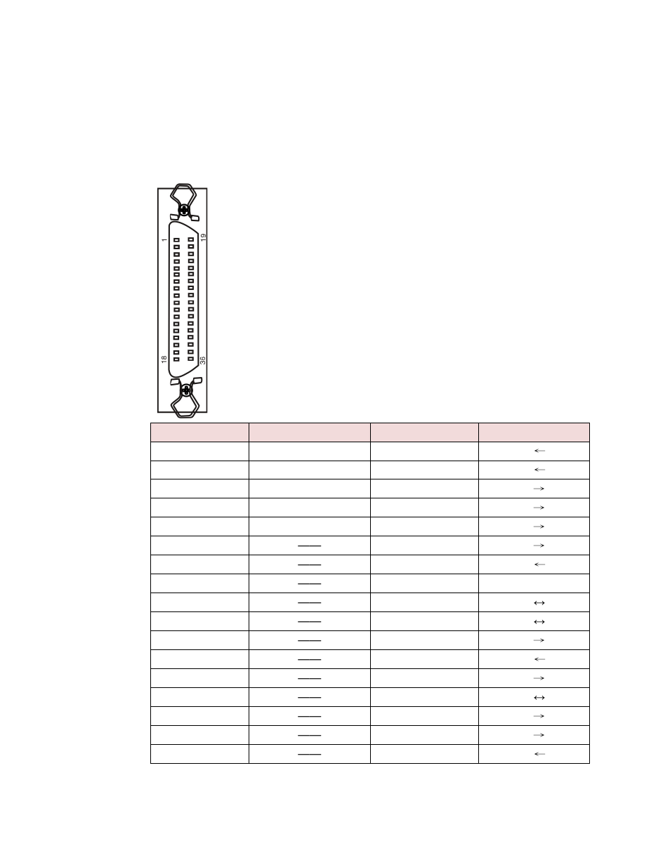 Parallel interface | AMT Datasouth Documax 5380 User Manual | Page 36 / 38