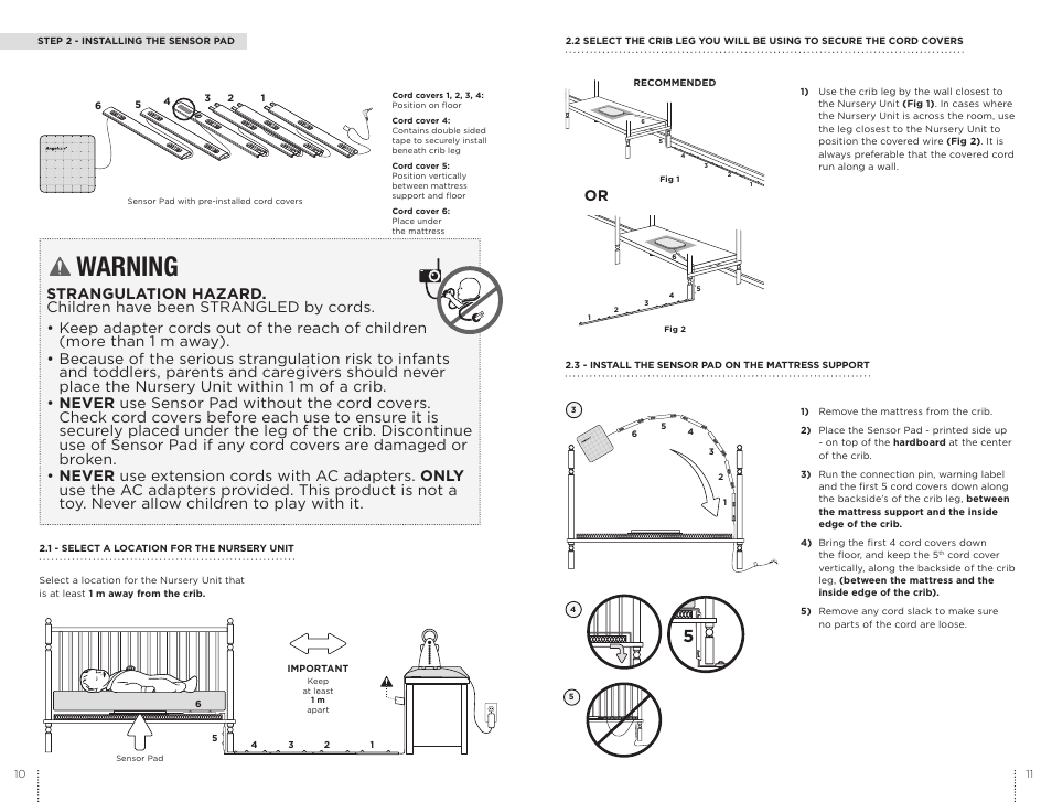 Warning | Angelcare AC701 User Manual | Page 6 / 17