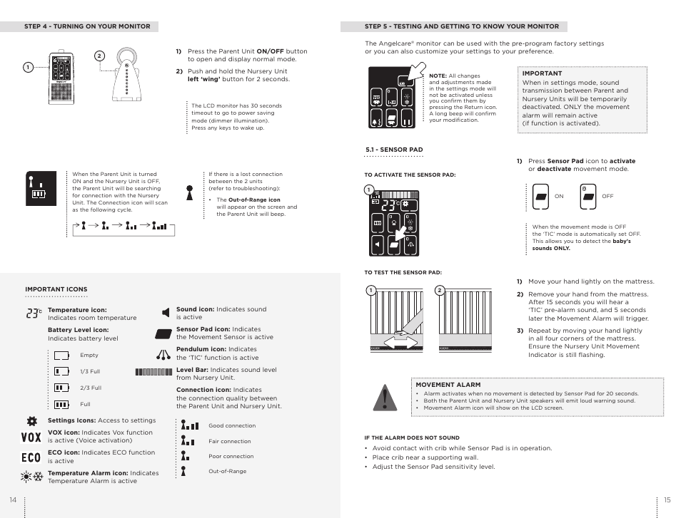 Angelcare AC701 User Manual | Page 8 / 17