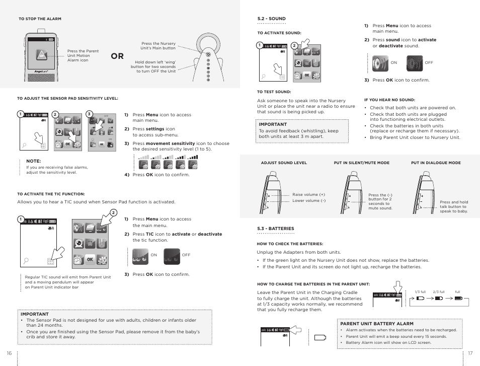 Angelcare AC1100 User Manual | Page 9 / 17