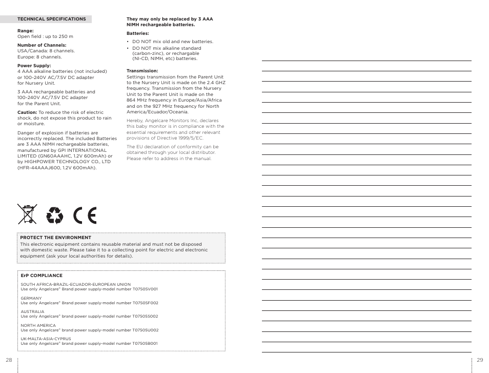 Angelcare AC403 User Manual | Page 15 / 17