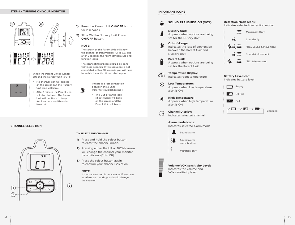 Angelcare AC403 User Manual | Page 8 / 17
