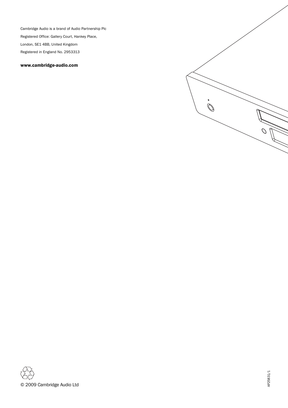 Cambridge Audio TOPAZ CD5 User Manual | Page 10 / 10