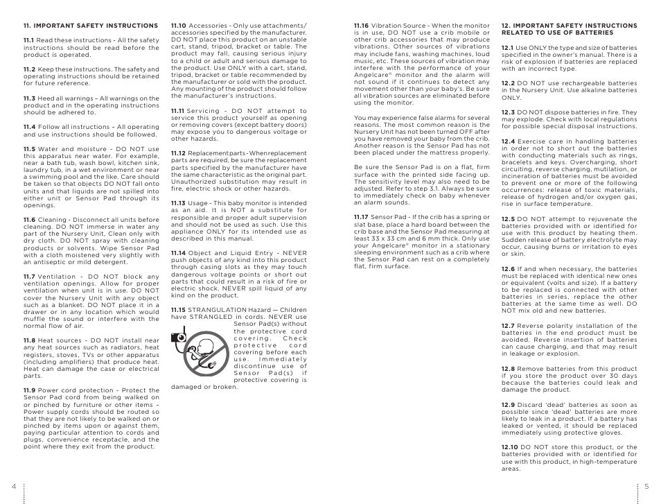 Angelcare AC300 User Manual | Page 3 / 9