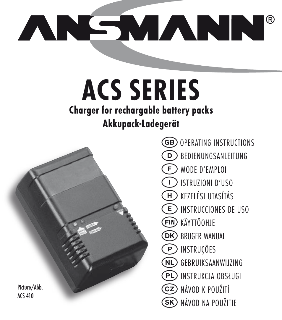 ANSMANN 5C07063 ACS 410 traveller mobil User Manual | 32 pages