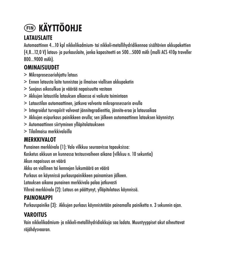 Käyttöohje | ANSMANN 5C07063 ACS 410 traveller mobil User Manual | Page 16 / 32