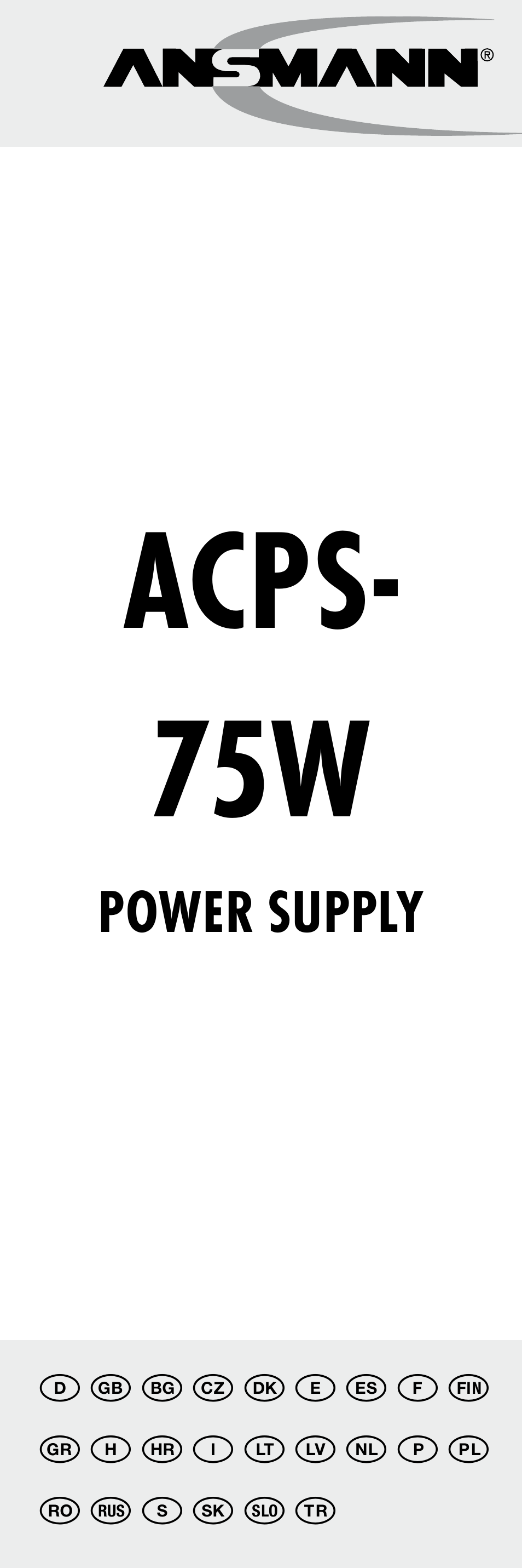 ANSMANN 1200-0005 ACPS 75W User Manual | 56 pages
