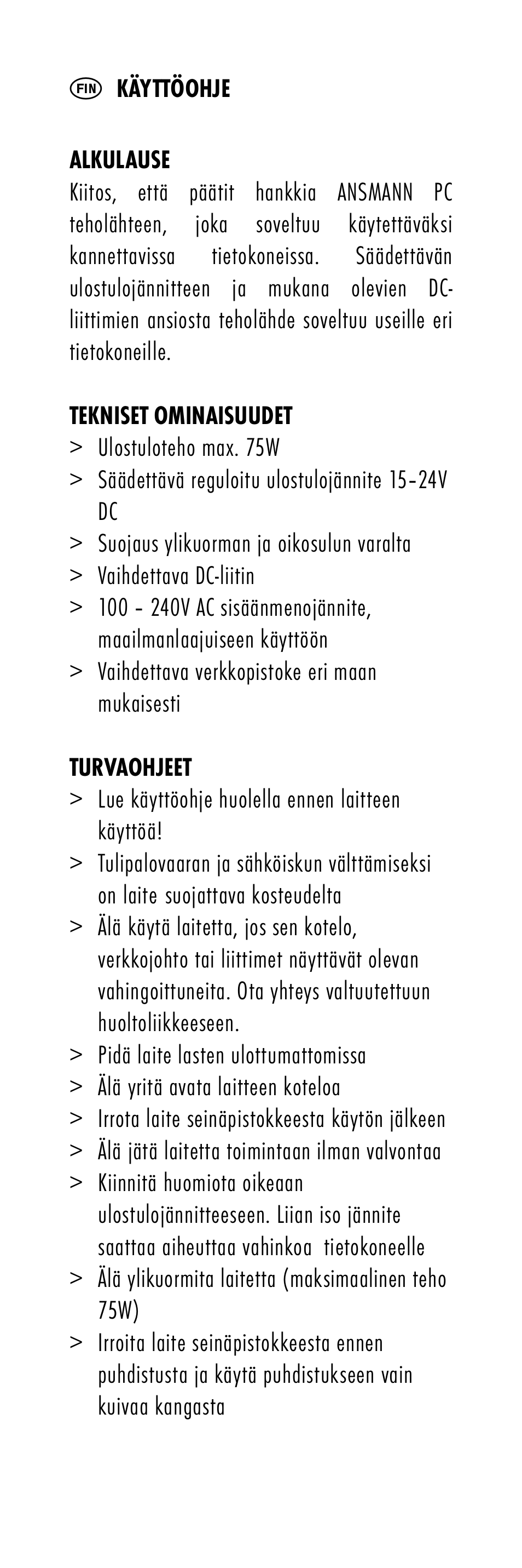 ANSMANN 1200-0005 ACPS 75W User Manual | Page 20 / 56