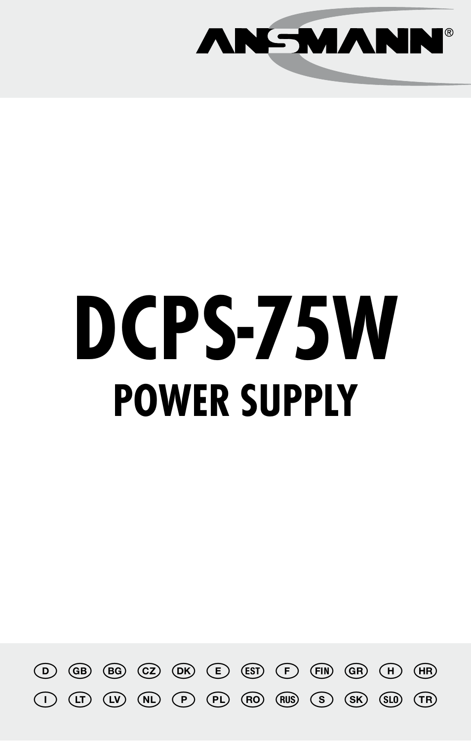 ANSMANN 1200-0006 DCPS 75W User Manual | 56 pages