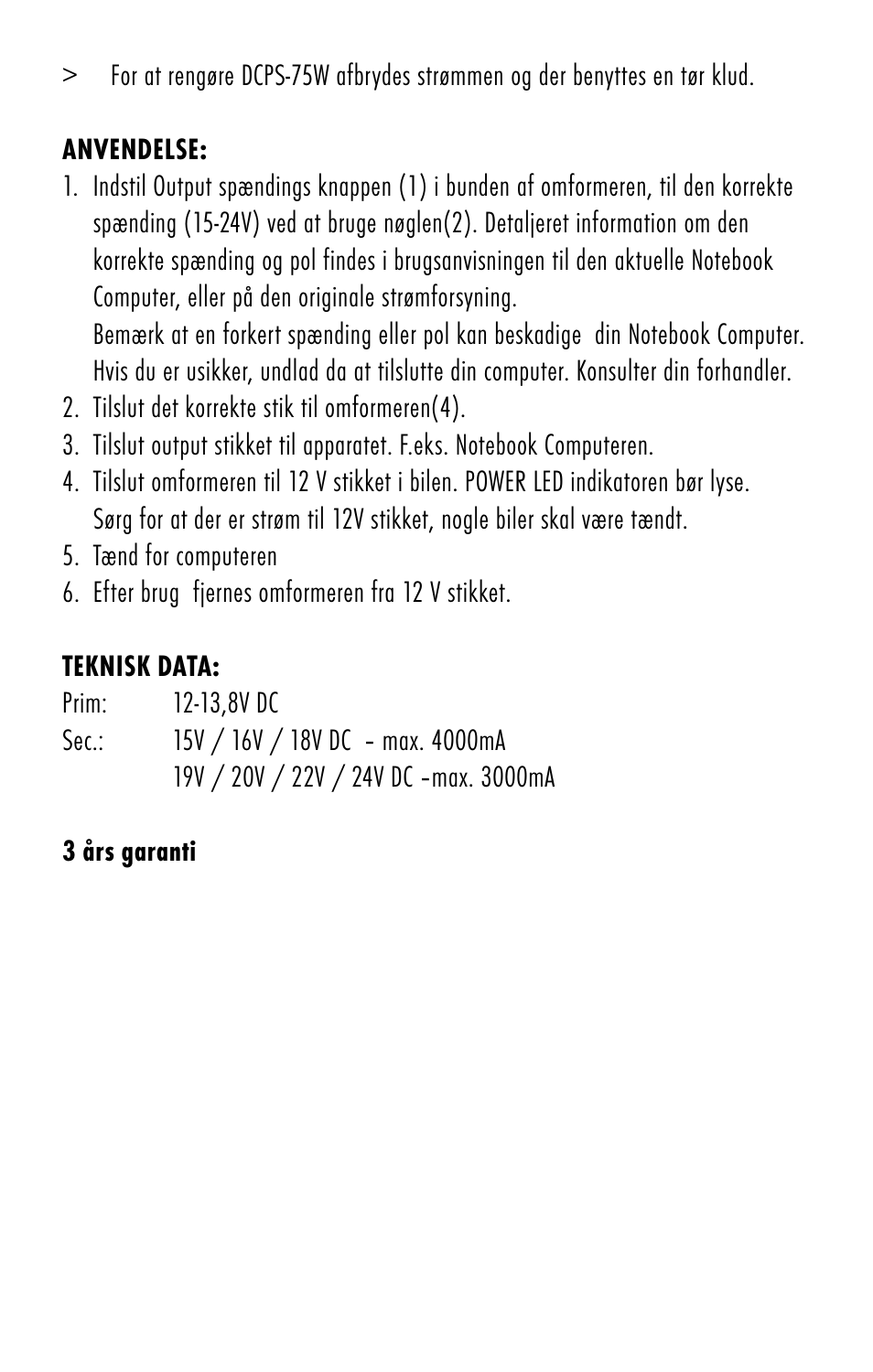 ANSMANN 1200-0006 DCPS 75W User Manual | Page 13 / 56