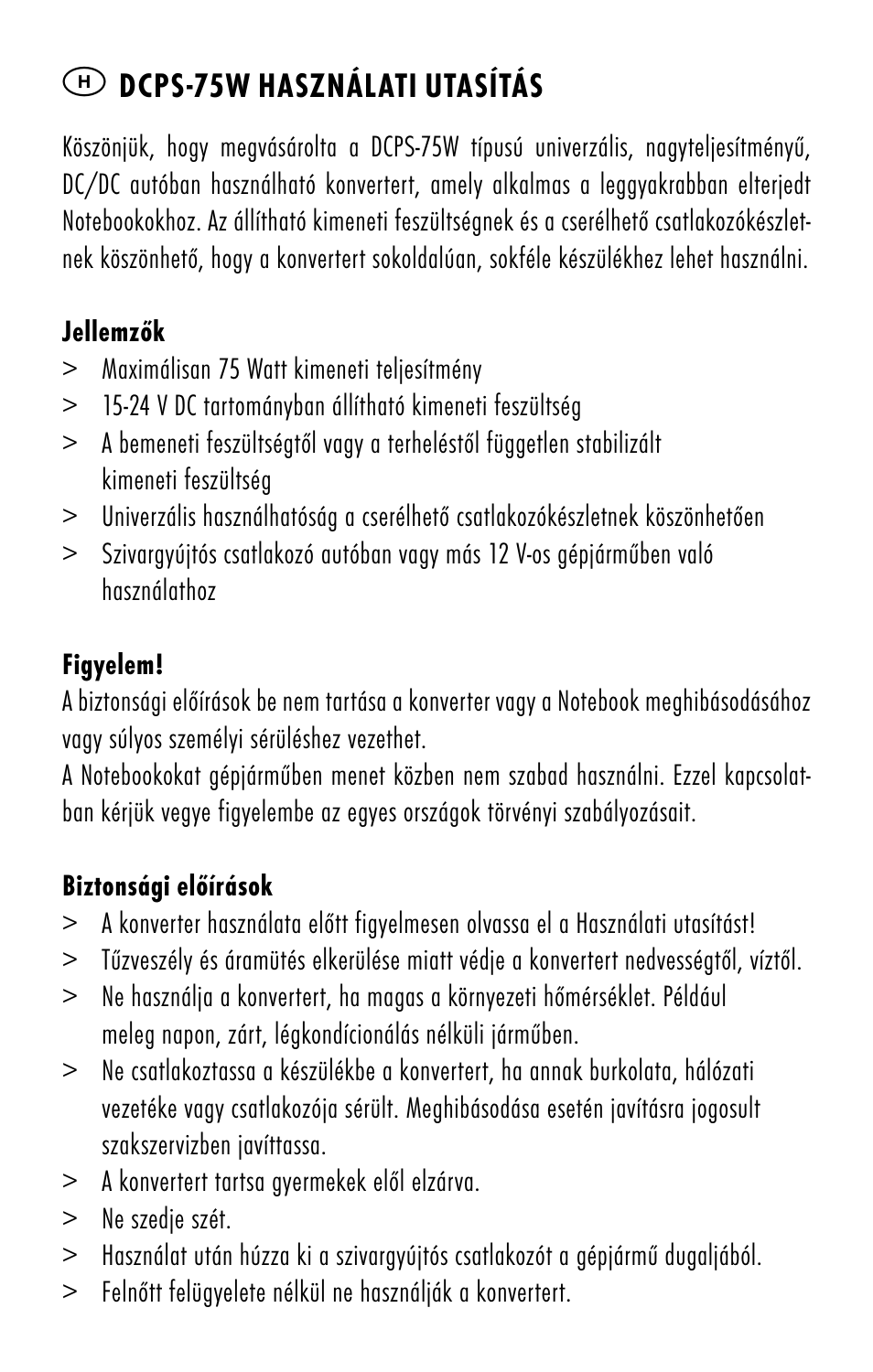 ANSMANN 1200-0006 DCPS 75W User Manual | Page 24 / 56