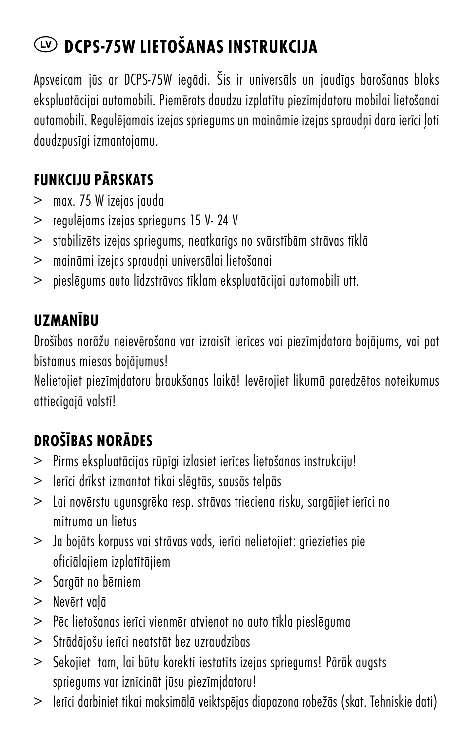 ANSMANN 1200-0006 DCPS 75W User Manual | Page 32 / 56