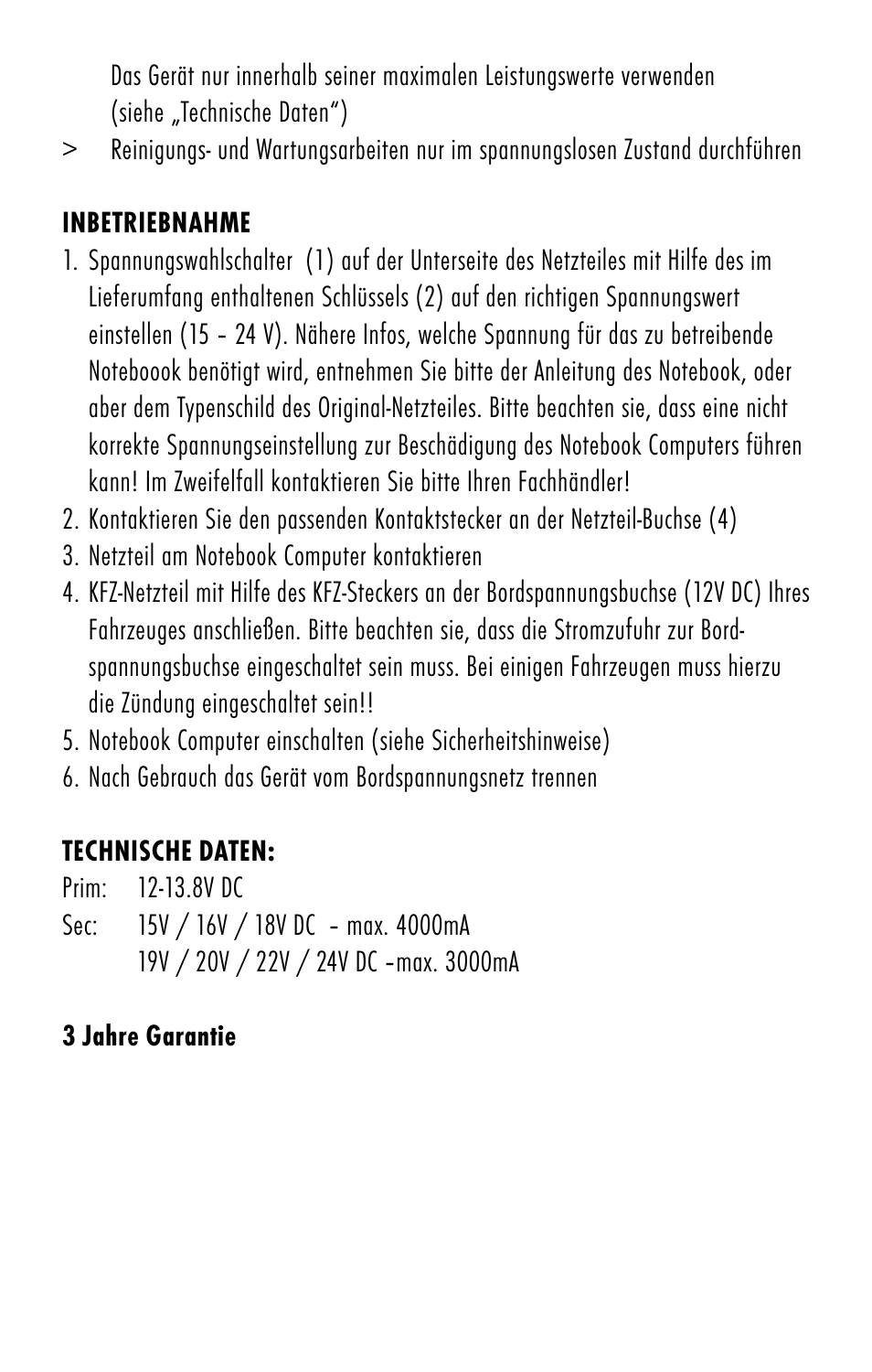 ANSMANN 1200-0006 DCPS 75W User Manual | Page 5 / 56