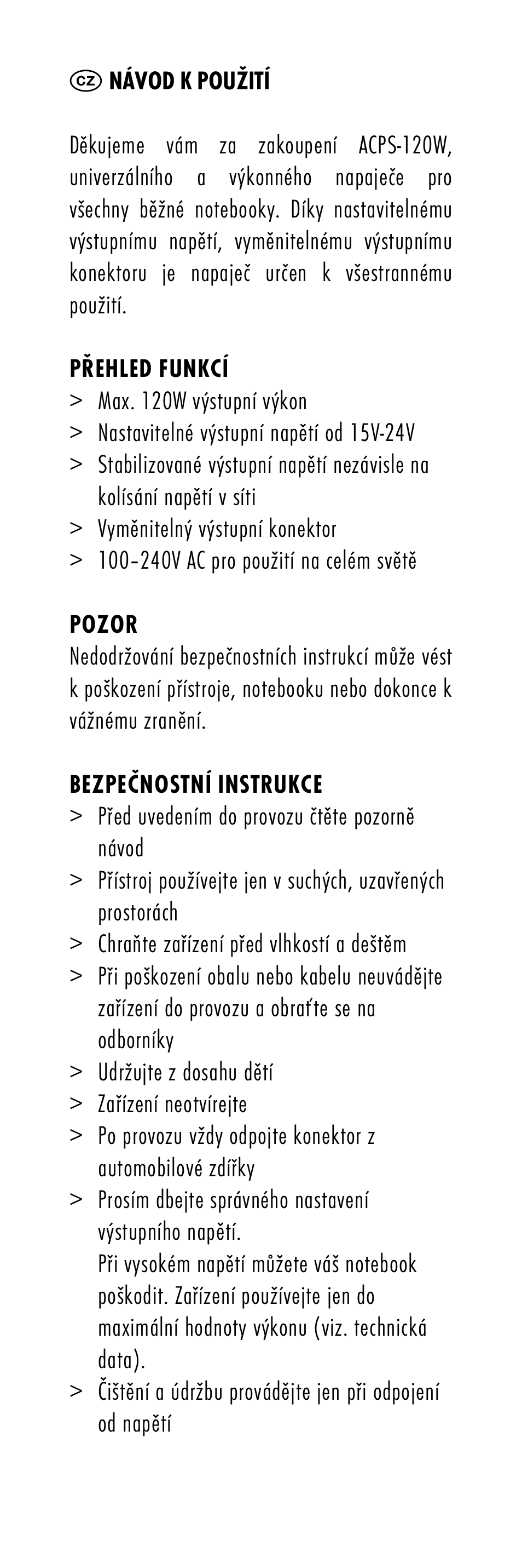 ANSMANN 1200-0007 ACPS 120W User Manual | Page 10 / 56