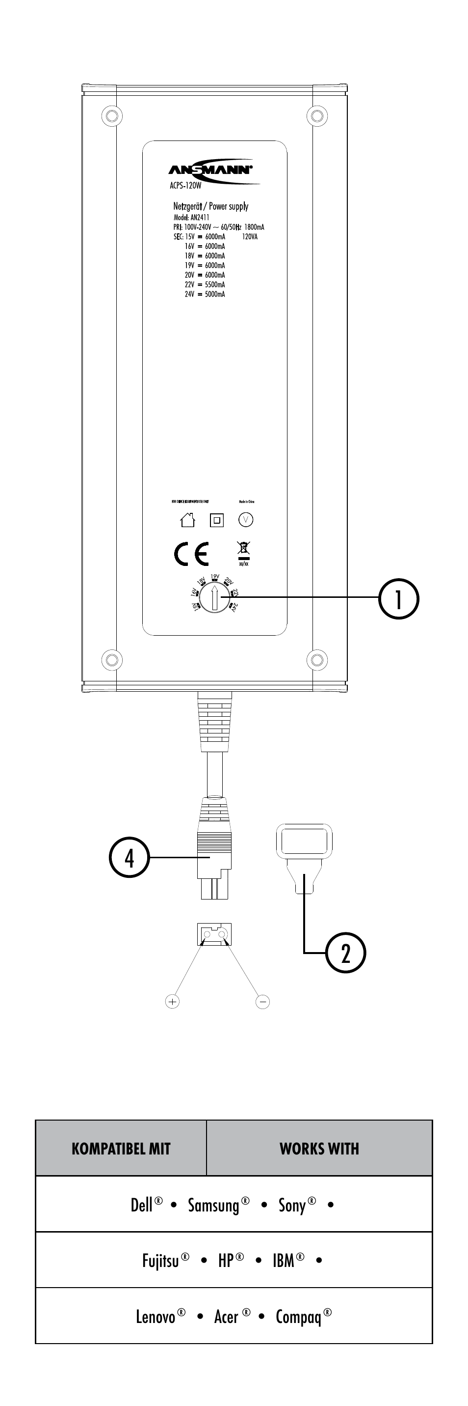 ANSMANN 1200-0007 ACPS 120W User Manual | Page 3 / 56