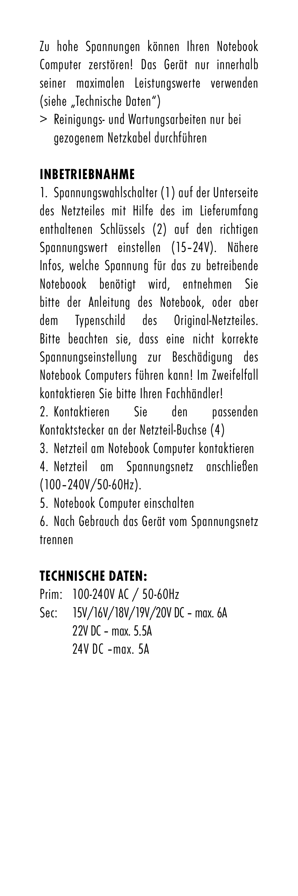 ANSMANN 1200-0007 ACPS 120W User Manual | Page 5 / 56