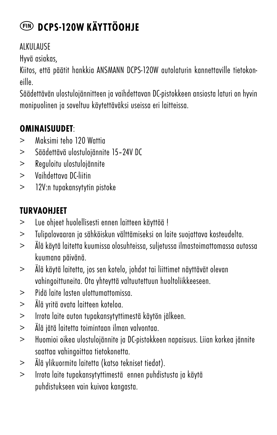 ANSMANN 1200-0008 DCPS 120W User Manual | Page 20 / 56