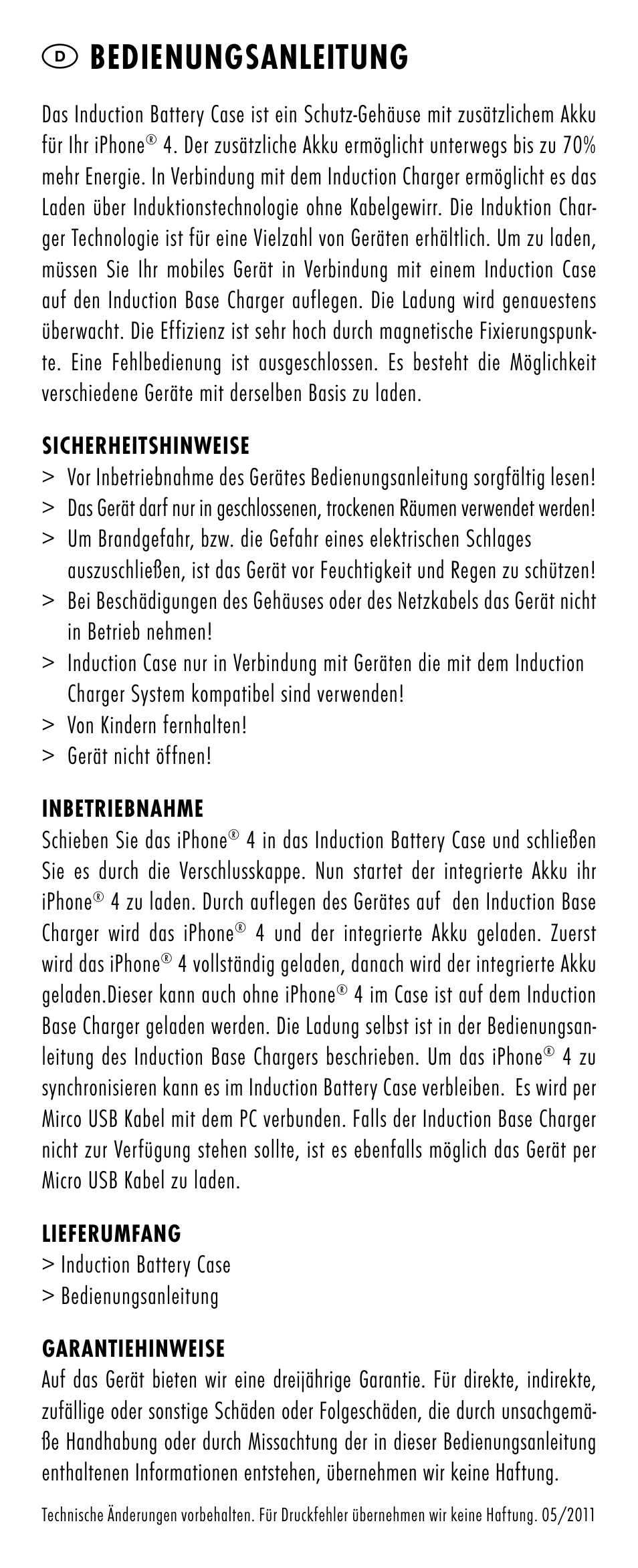 Dbedienungsanleitung | ANSMANN 1700-0006 Induction Battery Case User Manual | Page 3 / 28