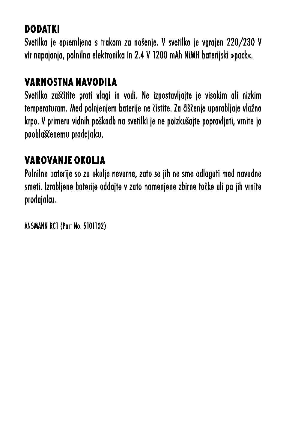 ANSMANN 5101103 RC1 User Manual | Page 31 / 32