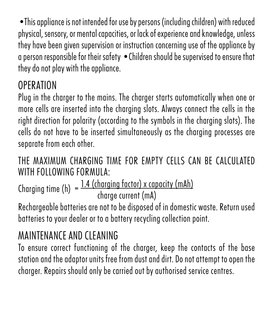 Operation, Maintenance and cleaning | ANSMANN 5107463 Smartset User Manual | Page 3 / 44