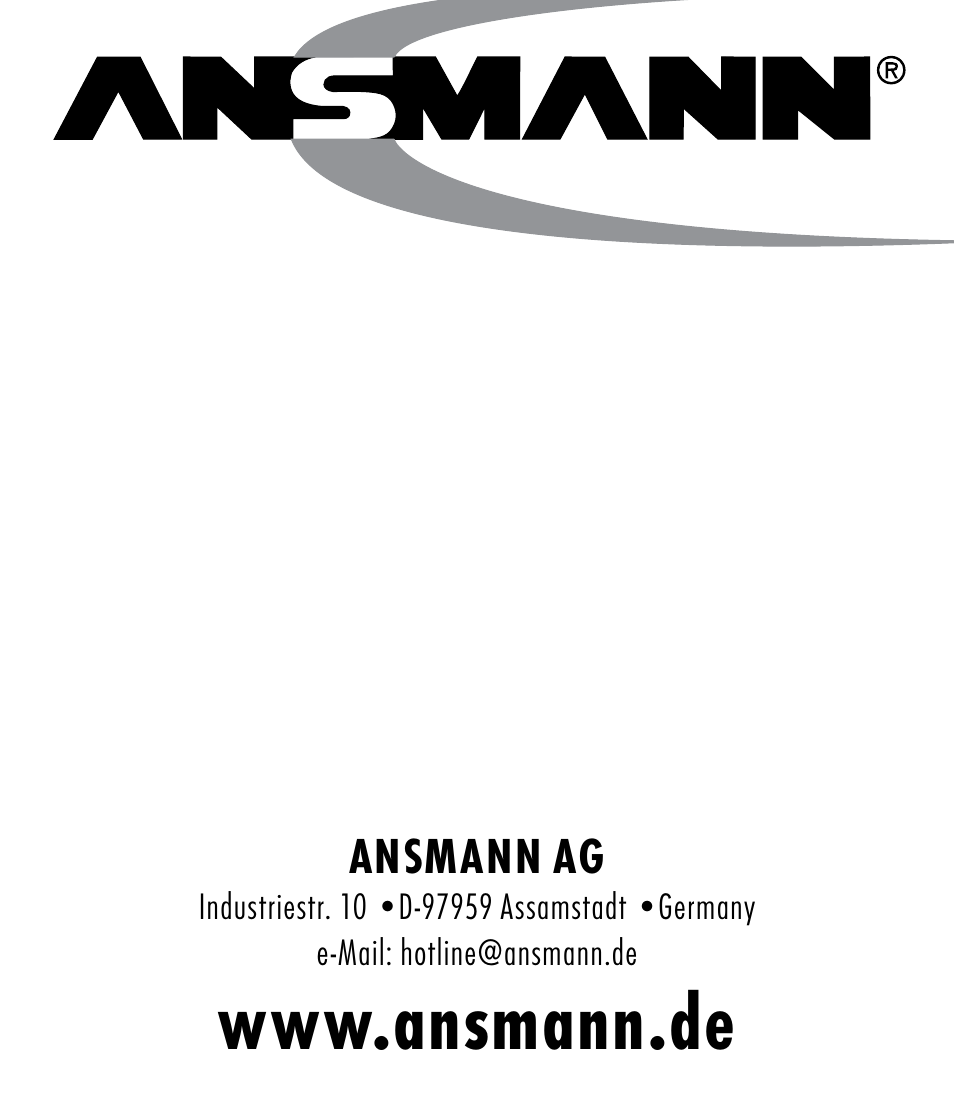 ANSMANN 5107463 Smartset User Manual | Page 44 / 44