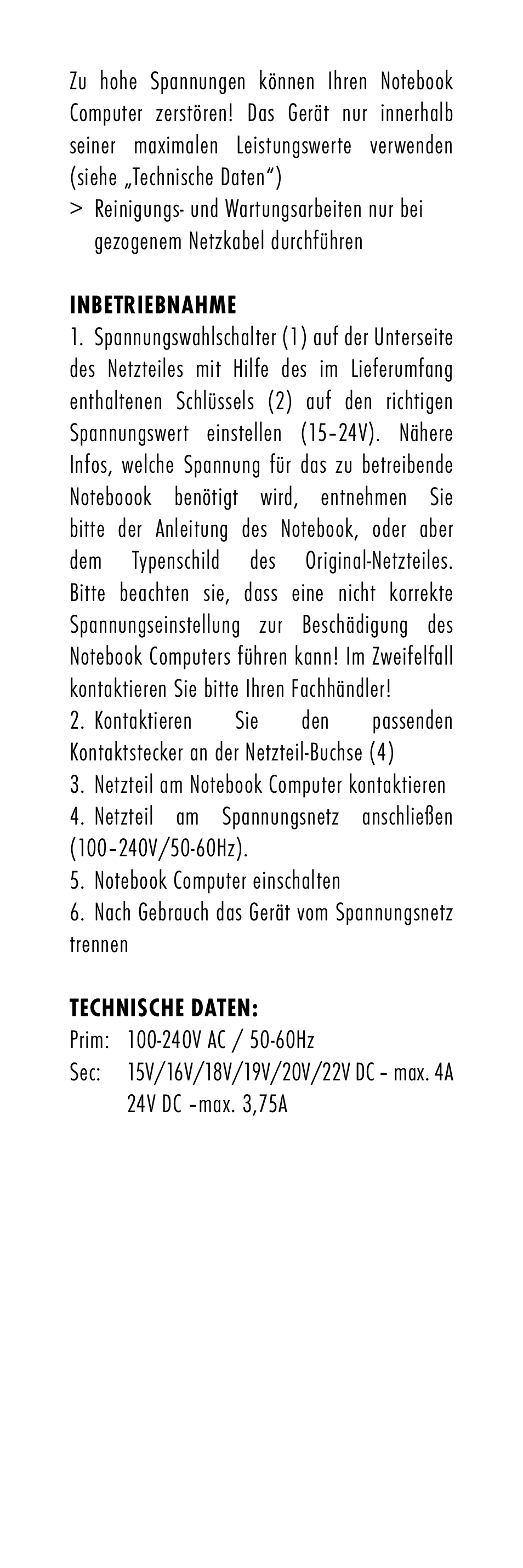 ANSMANN 5211003 ACPS 90W User Manual | Page 5 / 56