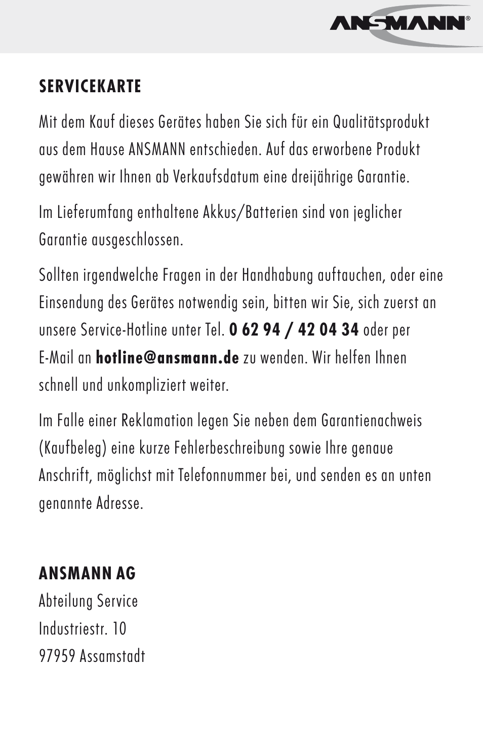 ANSMANN 5500022 VC 45 US User Manual | Page 35 / 36