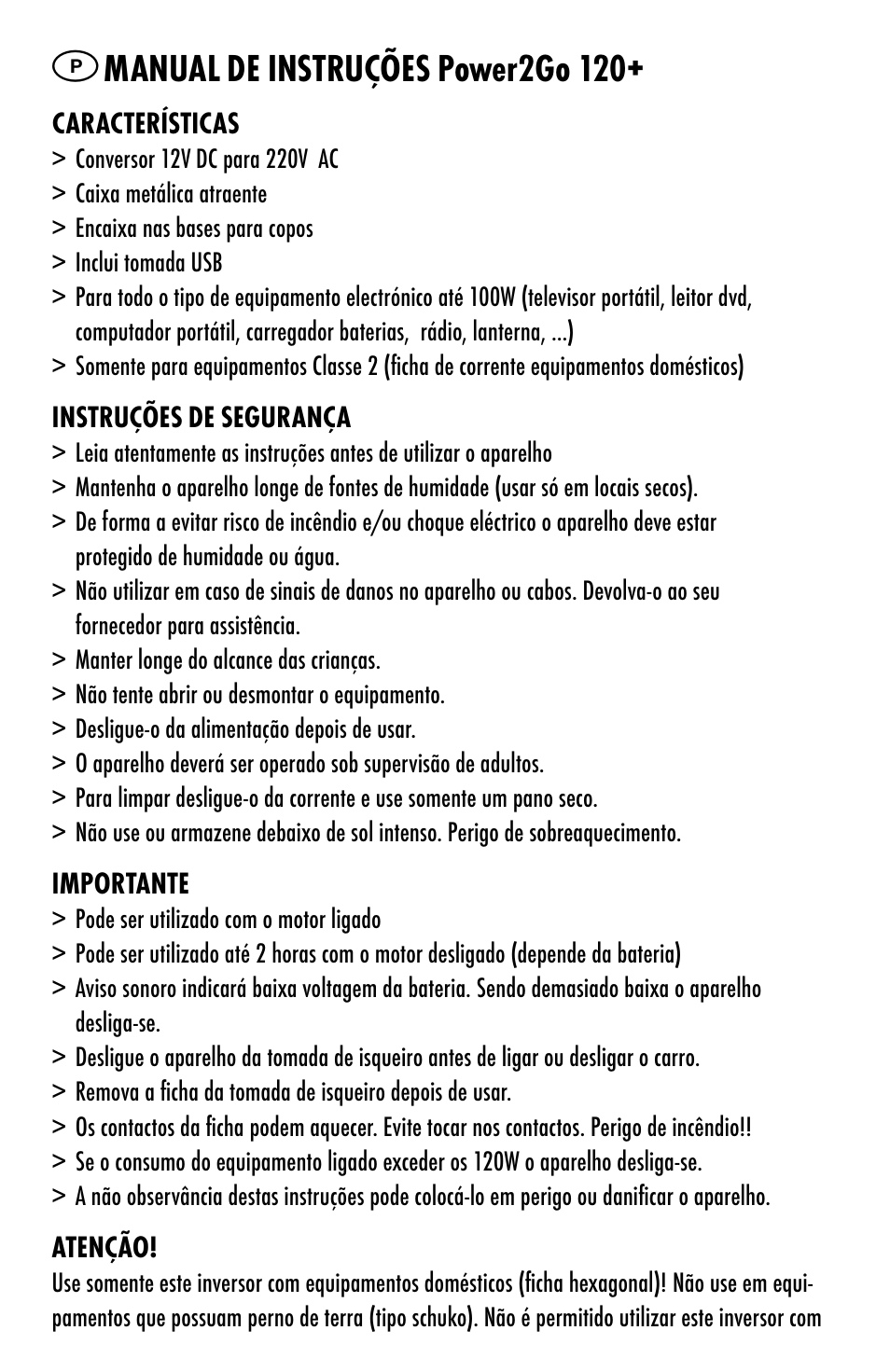 Manual de instruções power2go 120 | ANSMANN 5600003 Power2Go 120+ User Manual | Page 24 / 46