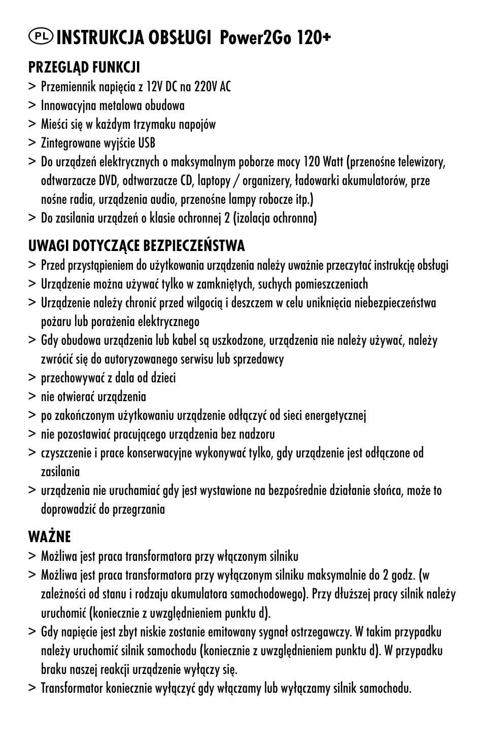 Instrukcja obsługi power2go 120 | ANSMANN 5600003 Power2Go 120+ User Manual | Page 28 / 46