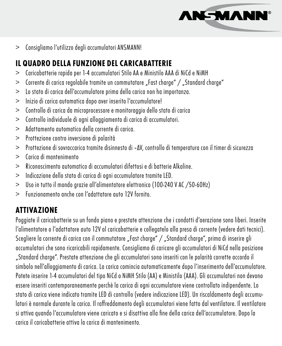ANSMANN 5707144 Energy 4 speed User Manual | Page 19 / 76