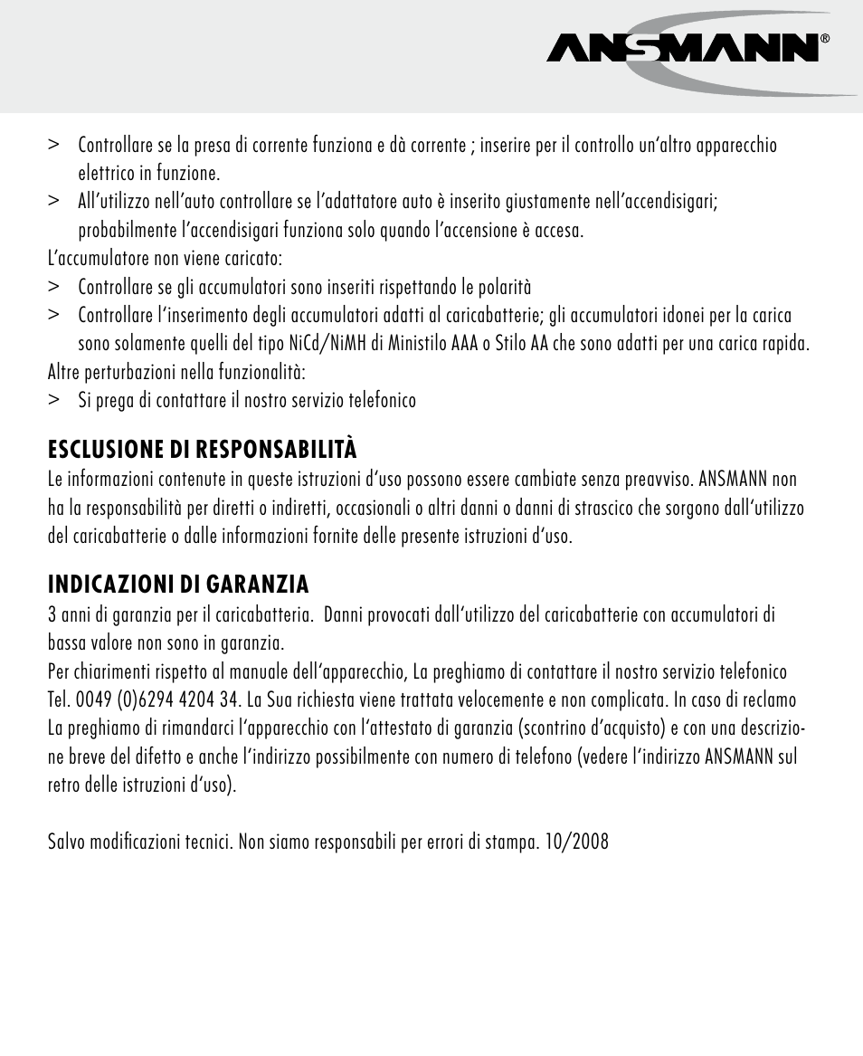 ANSMANN 5707144 Energy 4 speed User Manual | Page 21 / 76