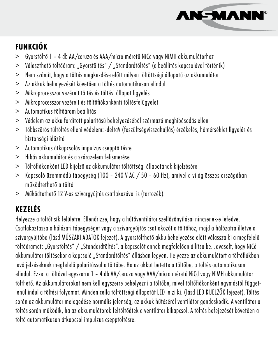 ANSMANN 5707144 Energy 4 speed User Manual | Page 23 / 76