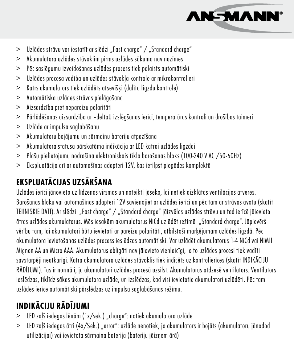 ANSMANN 5707144 Energy 4 speed User Manual | Page 31 / 76