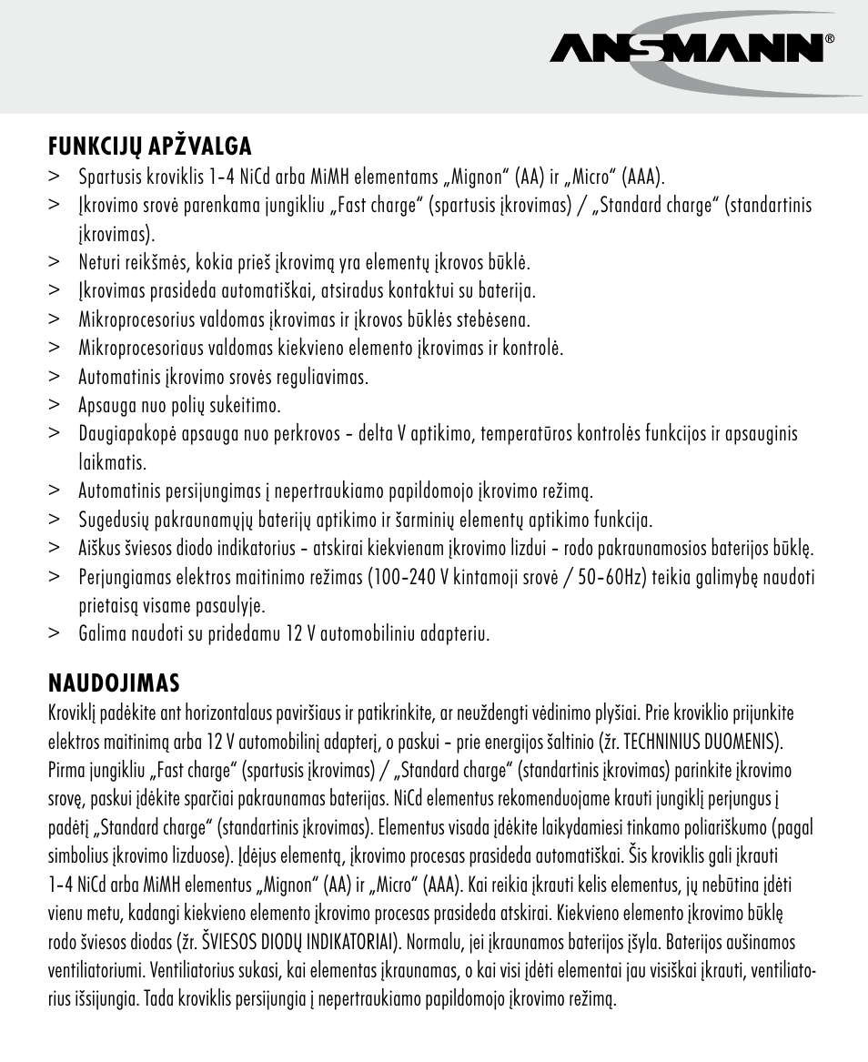 ANSMANN 5707144 Energy 4 speed User Manual | Page 35 / 76
