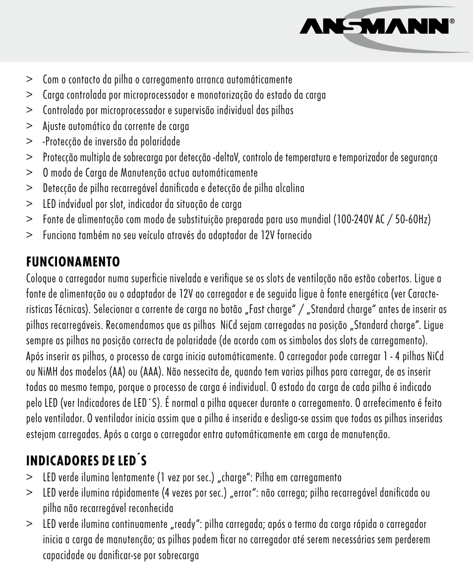 ANSMANN 5707144 Energy 4 speed User Manual | Page 43 / 76